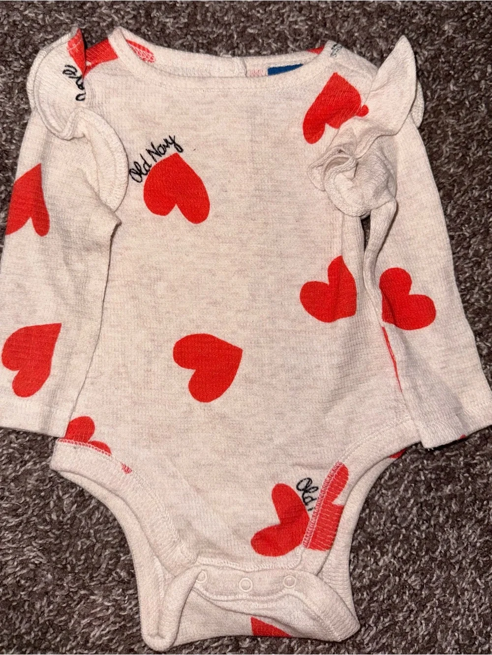 Old Navy Printed Thermal-Knit Ruffled Bodysuit for Baby